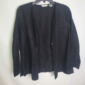 Vintage Laura Ashley Silk Linen Button-Down Shirt